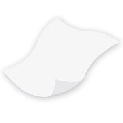White envelope on a white background