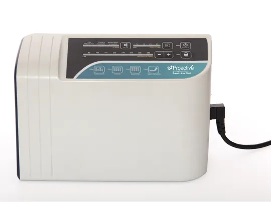 White electronic device with 'Proactive' branding on a white background