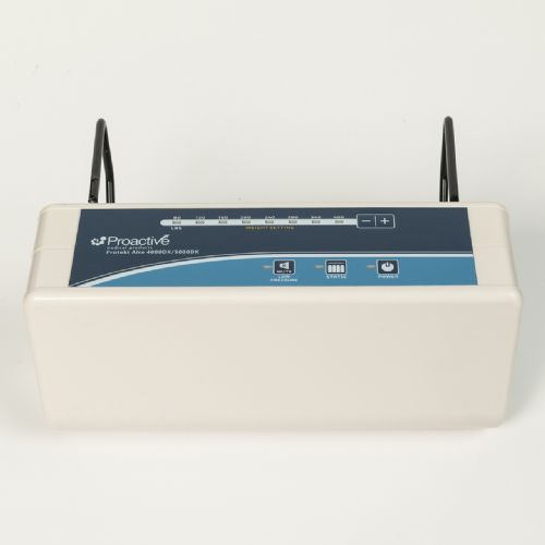 Rectangular electronic device with 'Proactive' branding on a white background