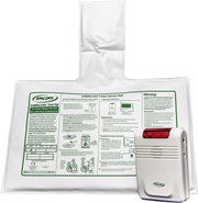 SpliFit cordless chair pad with packaging and warning label on a white background