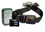 Dog pager and collar system on a white background