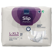 Pack of Abena Slip Premium large-X-large bladder protection briefs on a white background