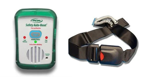 fall prevention seatbelt wit alarm