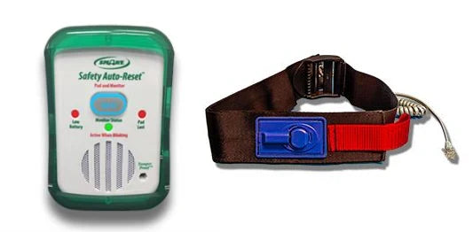 Smart Caregiver SSB90V-SYS – Safety Auto-Reset Monitor with 20"–44" Antimicrobial Quick Release Hook & Loop Seat Belt