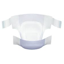 White diaper on a white background