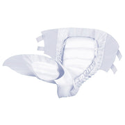 White ruffled headband on a white background