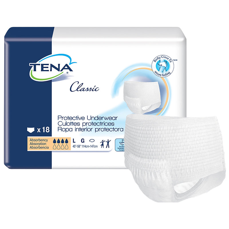 Tena Classic Protective Underwear Large (45"–58" Waist/Hip)