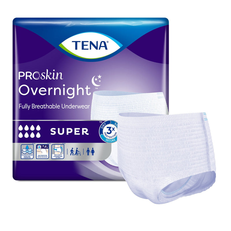 Tena Proskin Overnight Super Absorbent Underwear X Large Heavy Absorbency
