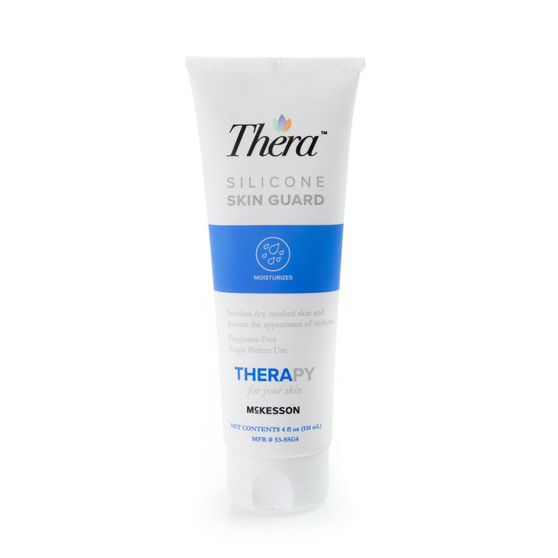 Thera silicone skin guard tube on a white background
