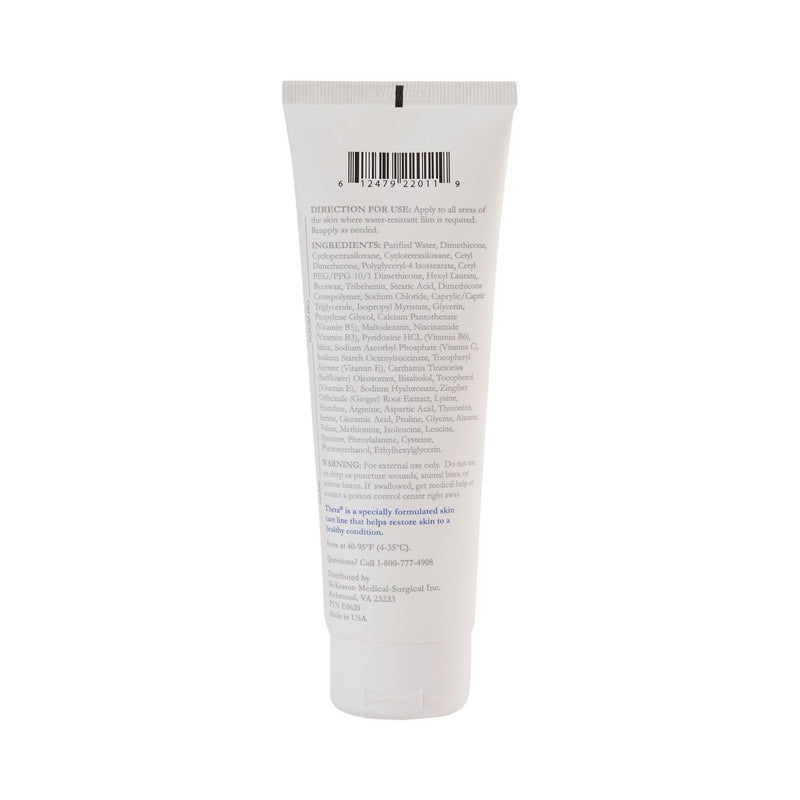 White tube with text on a white background