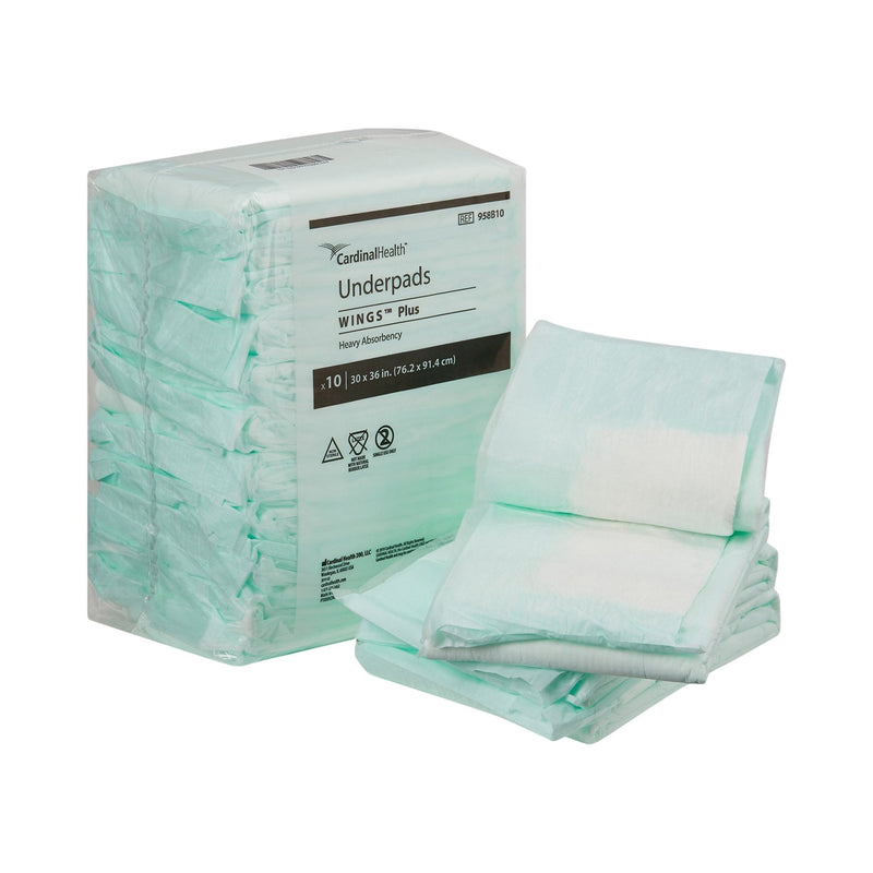 Cardinal Wings Plus Extra Large Underpads 30" X 36" (Heavy Absorbency)