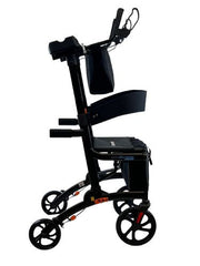 Black rollator on a white background