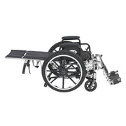 Black manual wheelchair on a white background