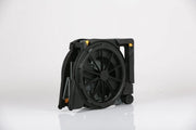 Black fan on a white background